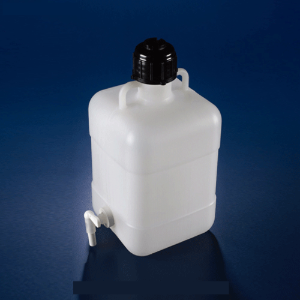 Azlon® HDPE Graduated Aspiration Bottles, Square, with Carry Handle, 5 ~ 30 Lit with Easy Fill Wide Aperture, HDPE 눈금부 광구 / 4각 아스피레이터 바틀
