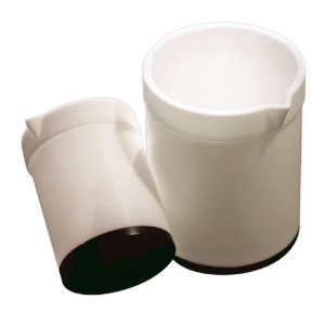 Cowie® PTFE Beakers, with PTFE-Carbon Base, -200℃~+280℃ withstand, 100~400㎖ Ideal for Storage of Light-sensitive Substances, PTFE / CARBON 비커, 최상의 전열 / 내열 Teflon 비커